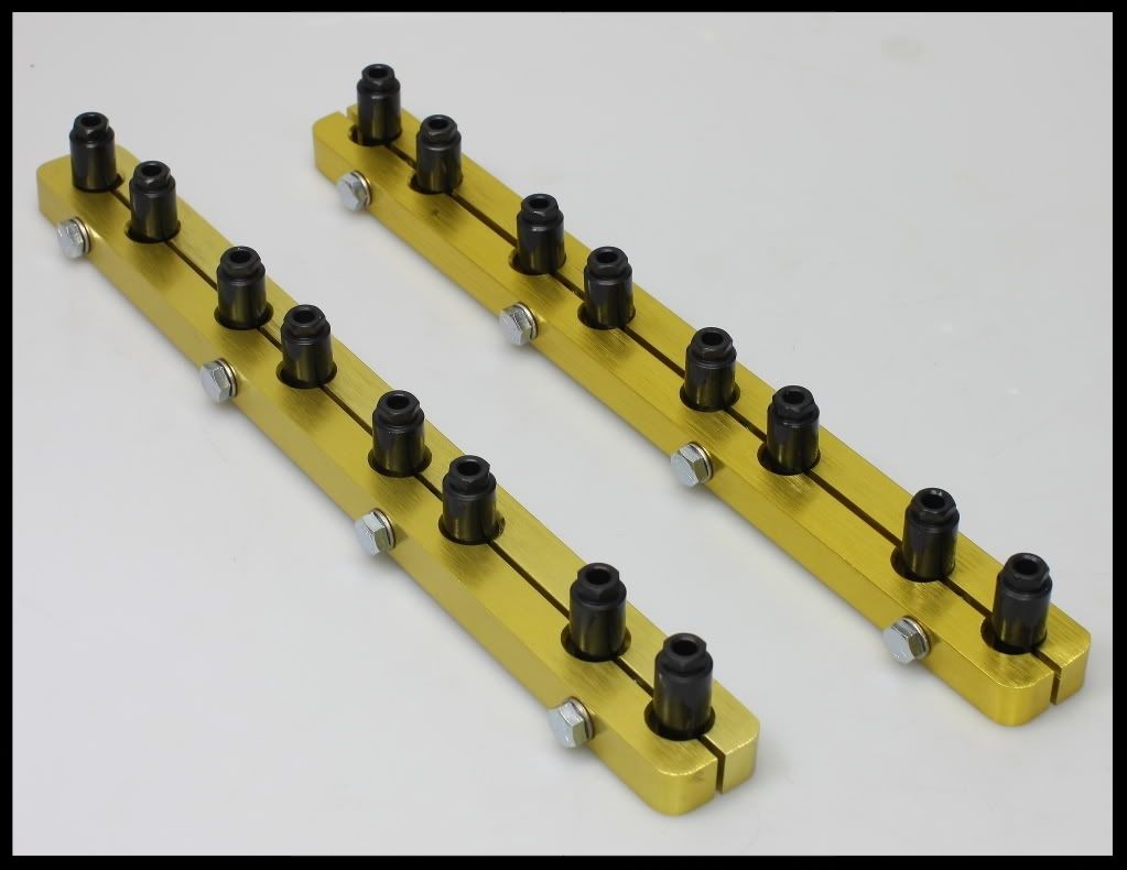 SBC CHEVY EXTREME DUTY GOLD SERIES STUD GIRDLES & 7/16 POLY LOCKS RR